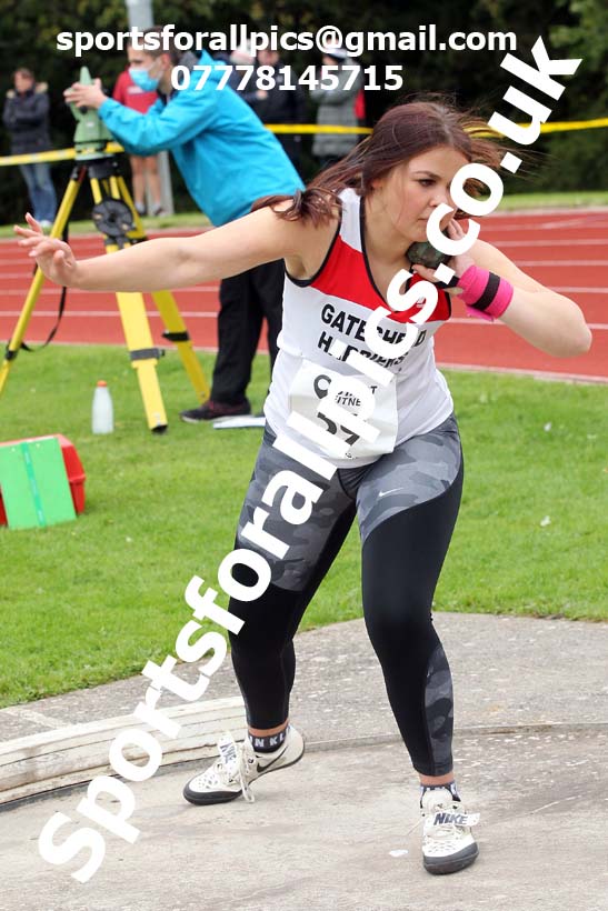Shot putt, NECAA Open Meeting, Morpeth, Sunday, September 27th. David T. Hewitson/Sports for All Pics